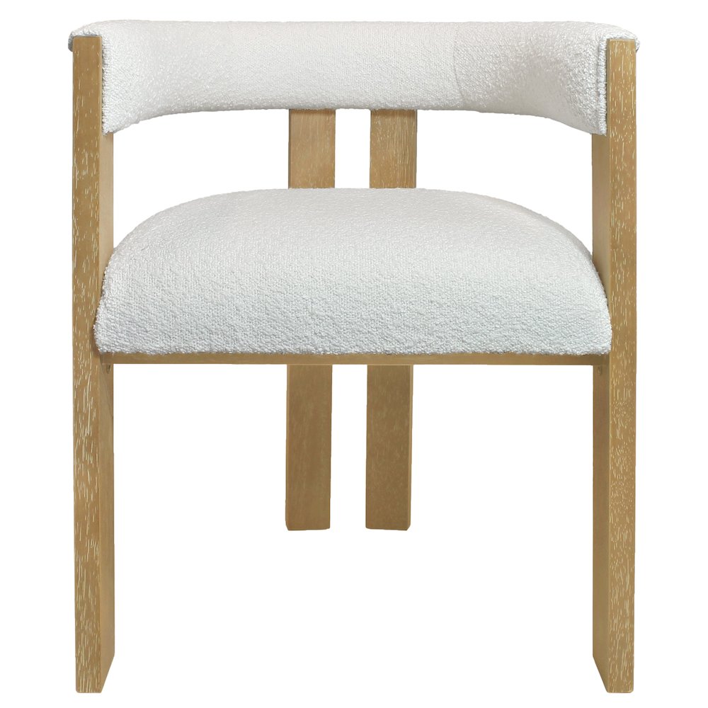 Logan 82" Dining Table with 6 Trish Irovy Chairs. Picture 9