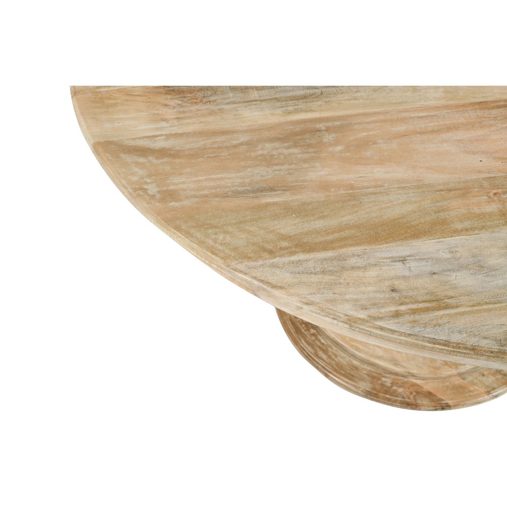 Jenna 48" Dining Table with 2 Sets of Galway Chairs in Ivory Linen Fabric. Picture 3