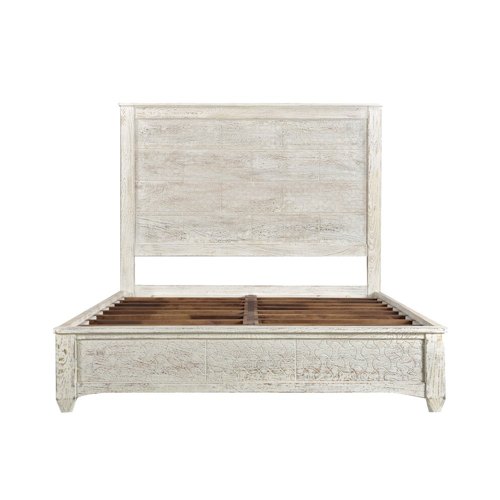 Gridley King Bed in White Wash. Picture 2