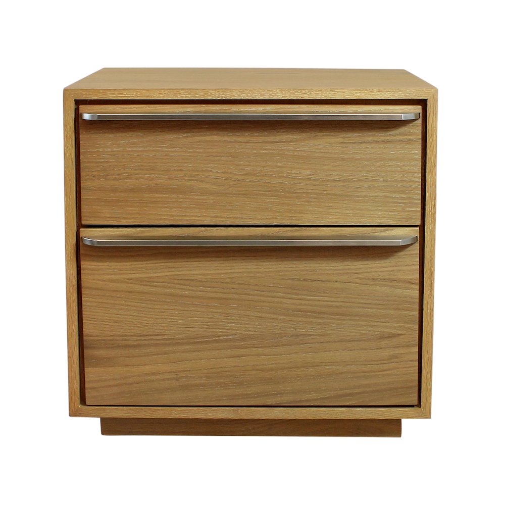 Sarasota 2-Drawer Nightstand in Natural Oak. Picture 1