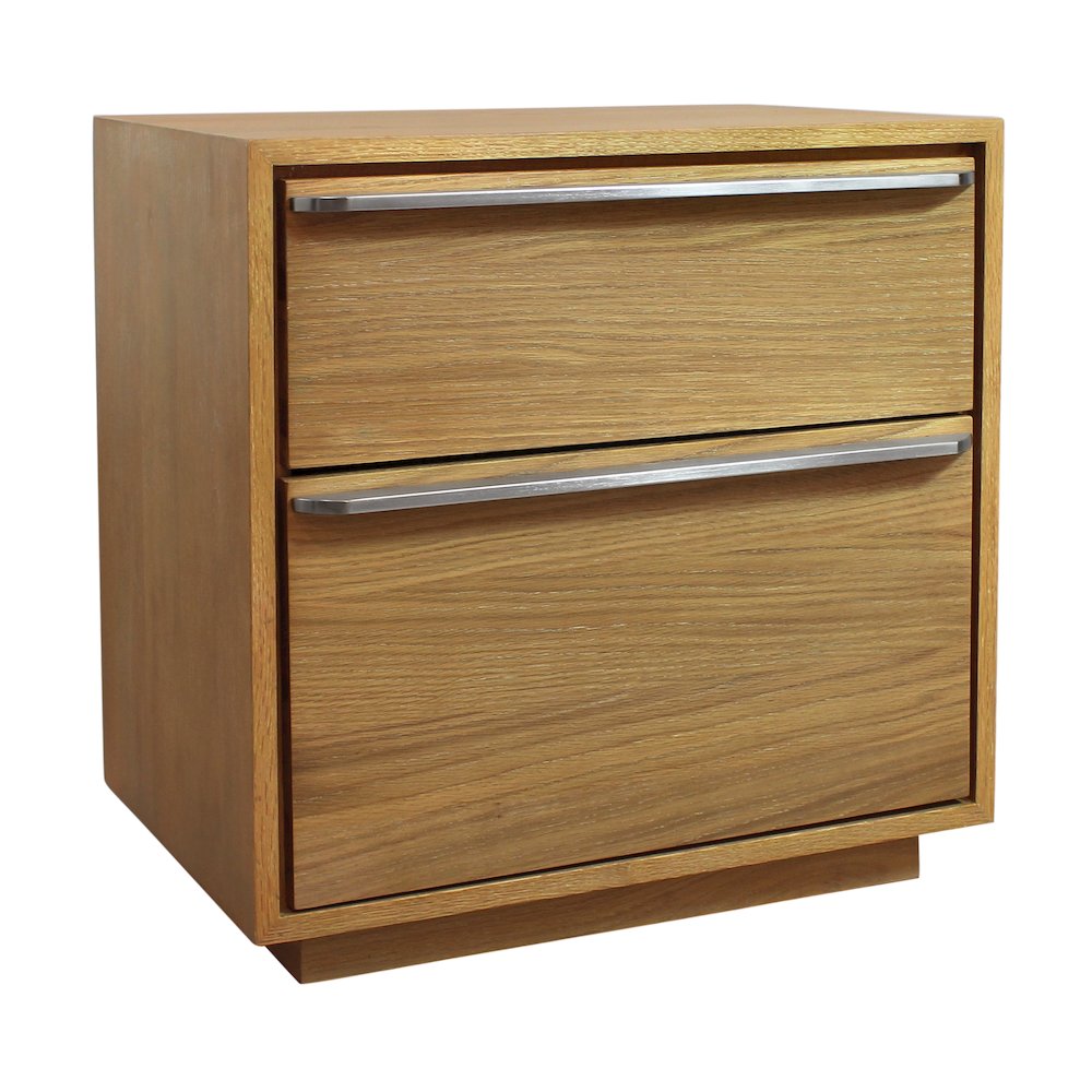 Sarasota 2-Drawer Nightstand in Natural Oak. Picture 2