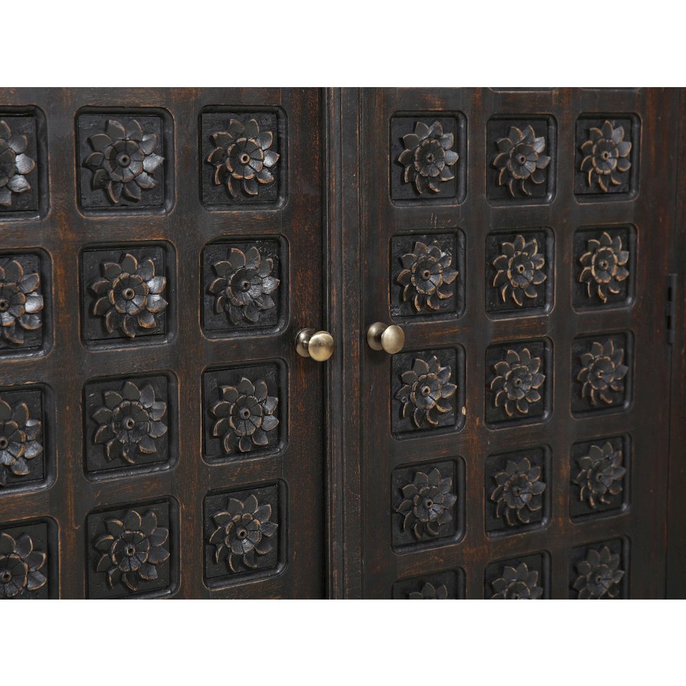 Anisa Tall Cabinet - Antique Brown. Picture 8