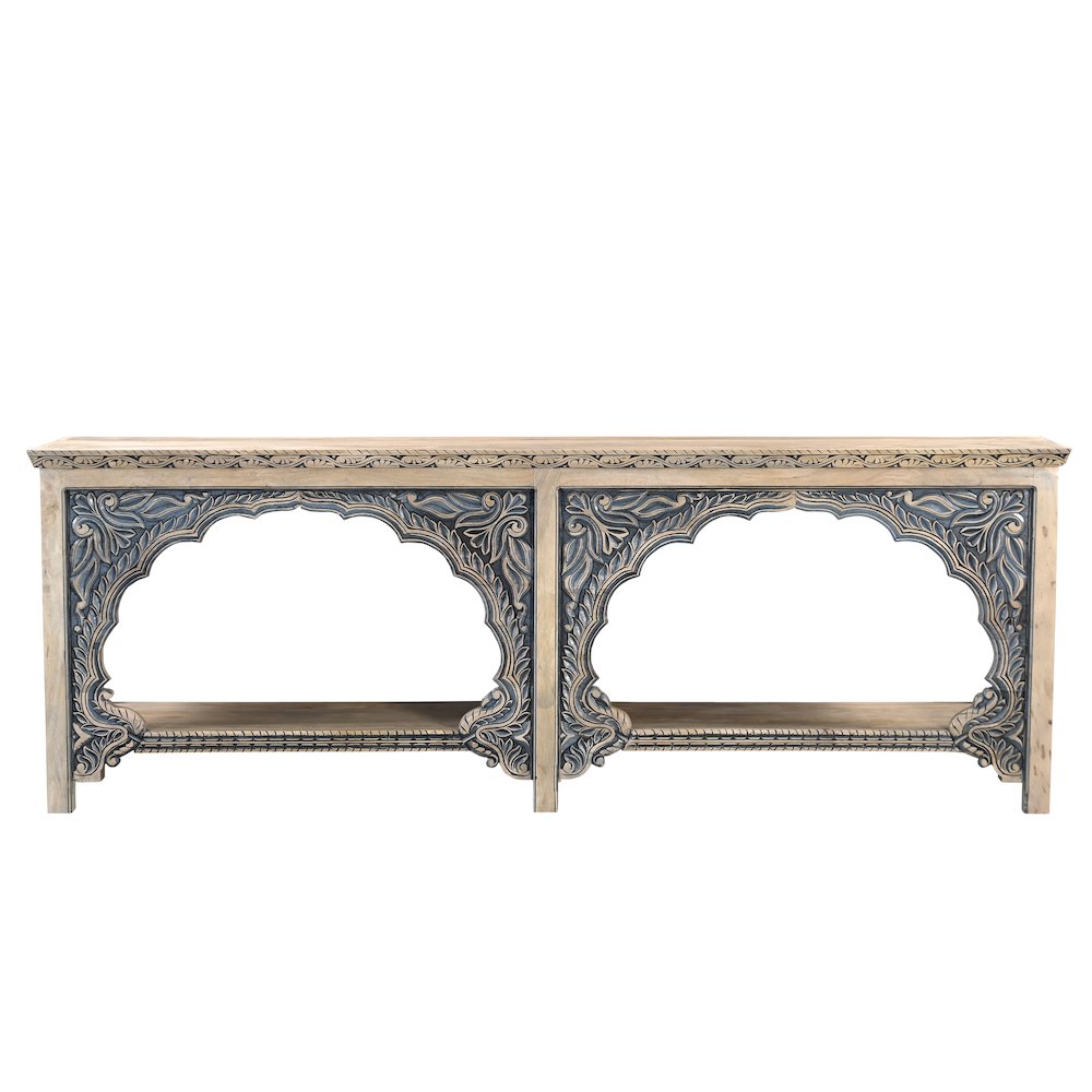 Carter Console Table in Two-tone on Solid Wood. Picture 3