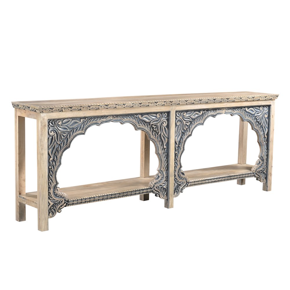 Carter Console Table in Two-tone on Solid Wood. Picture 1