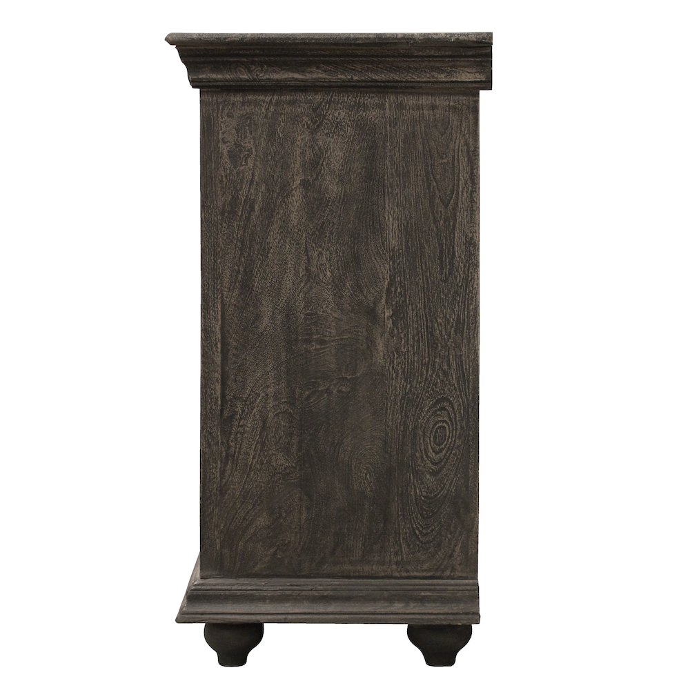 Carter Eagle 4-Door Sideboard in Distressed Gray. Picture 8