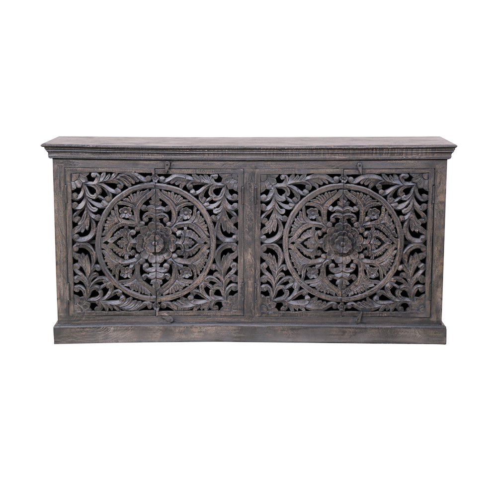 Gladys 4-Door Sideboard in Gray. Picture 1