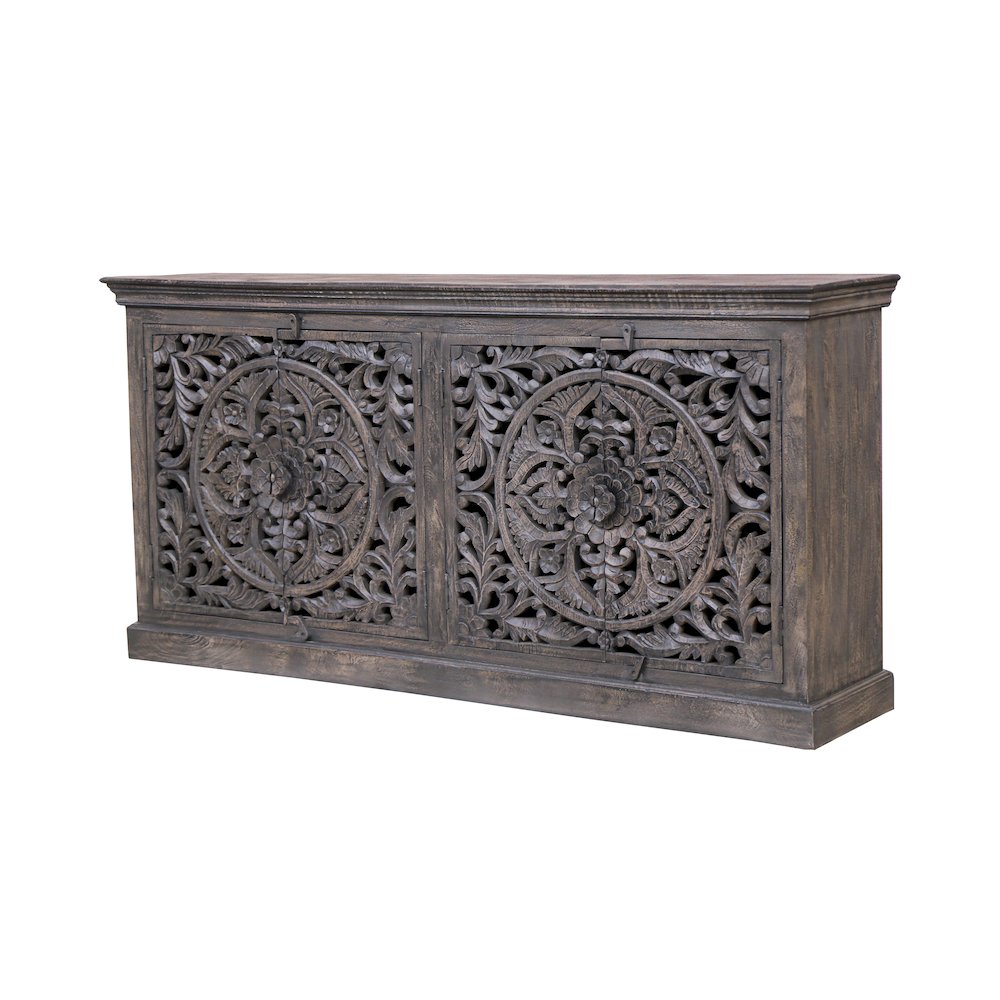 Gladys 4-Door Sideboard in Gray. Picture 2