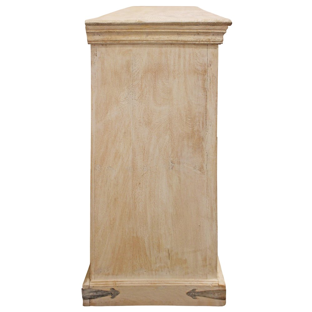 Carter Flores 4-Door Sideboard in Distressed White. Picture 6