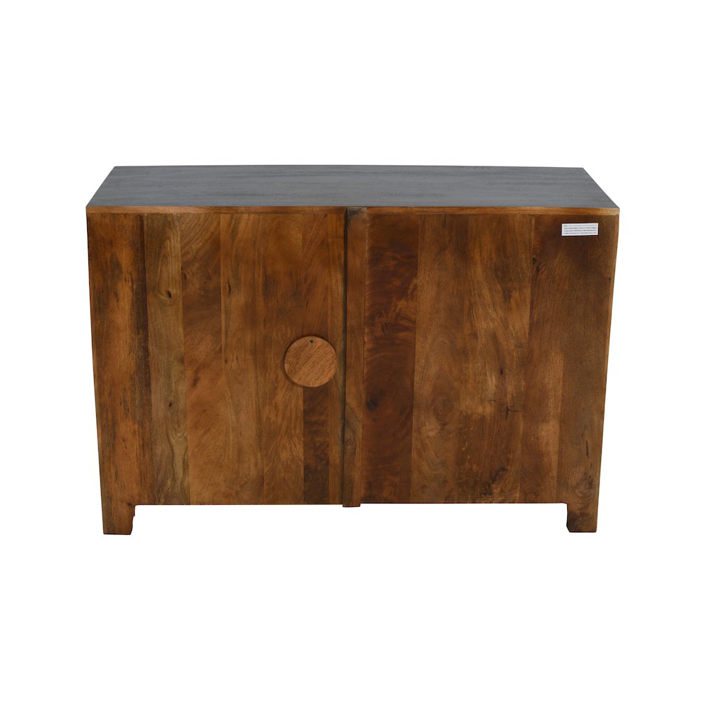 Weatherly 2-Door Accent Cabinet with Hand-Carved Doors in Gray. Picture 6