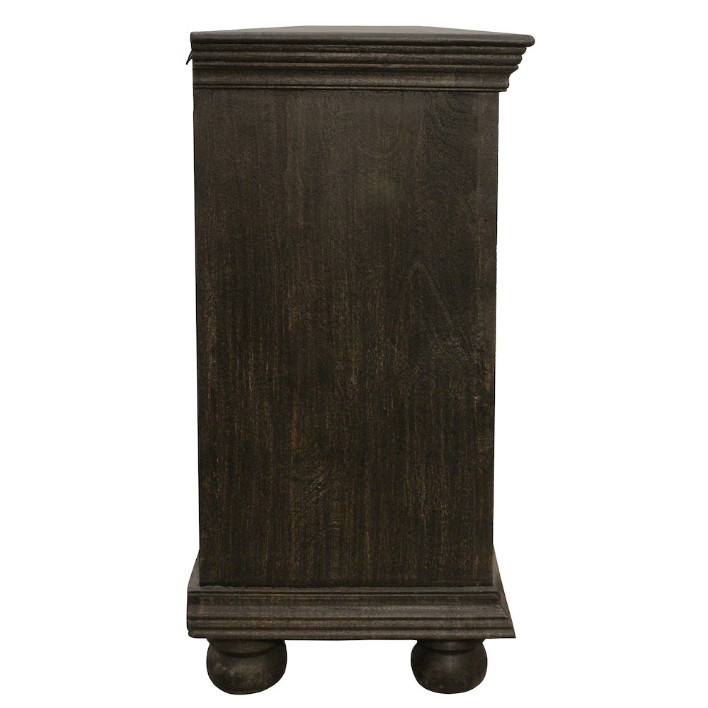 Athena 6-Door Sideboard in Antique Black. Picture 3
