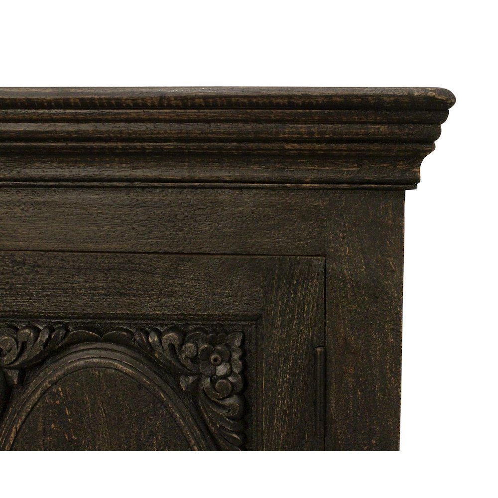 Athena 6-Door Sideboard in Antique Black. Picture 9