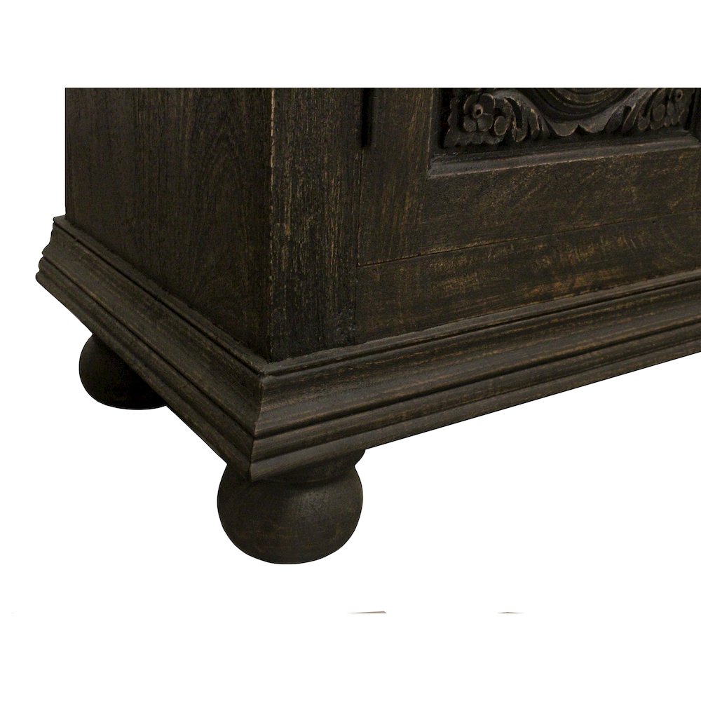 Athena 6-Door Sideboard in Antique Black. Picture 10