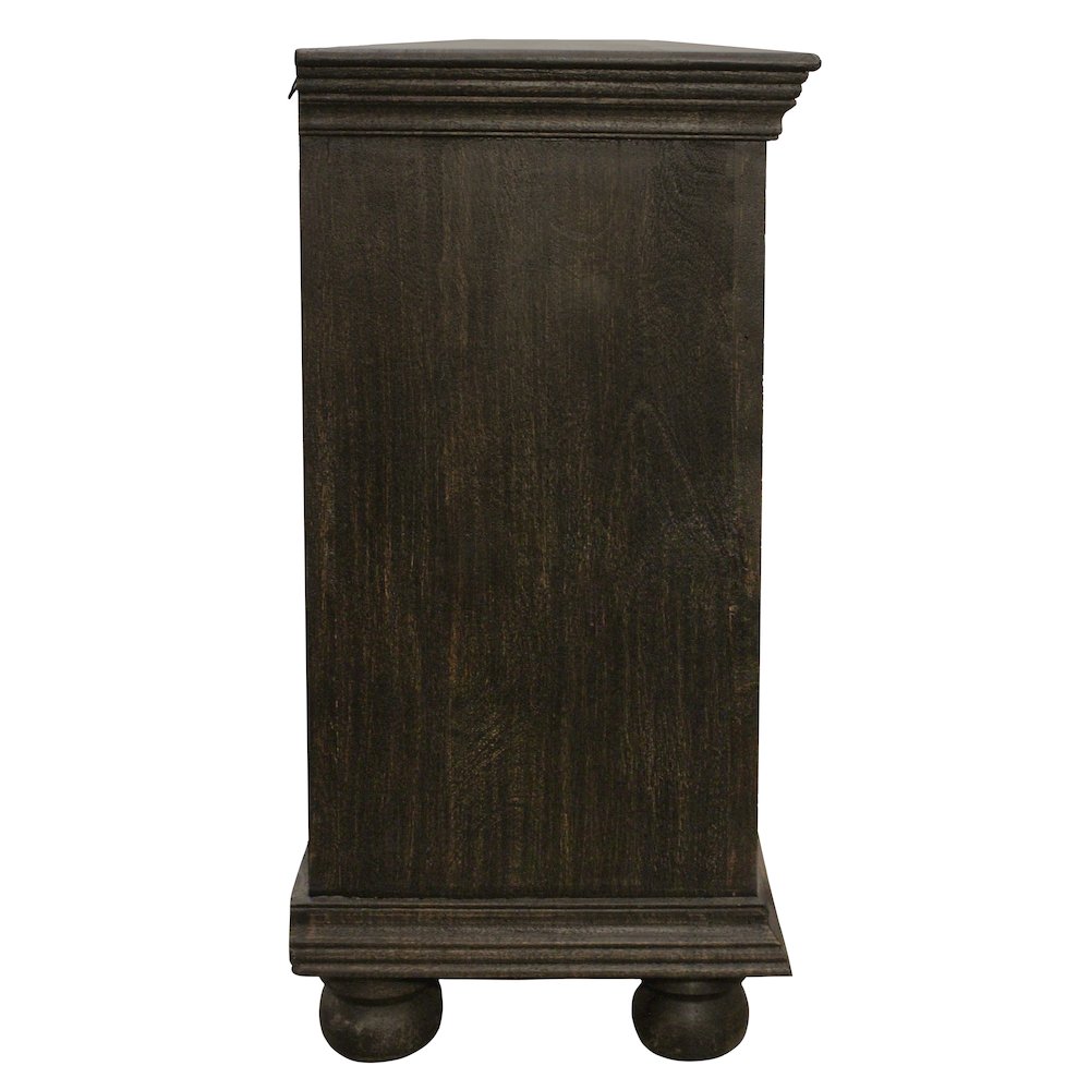 Athena 4-Door Sideboard in Antique Black. Picture 4