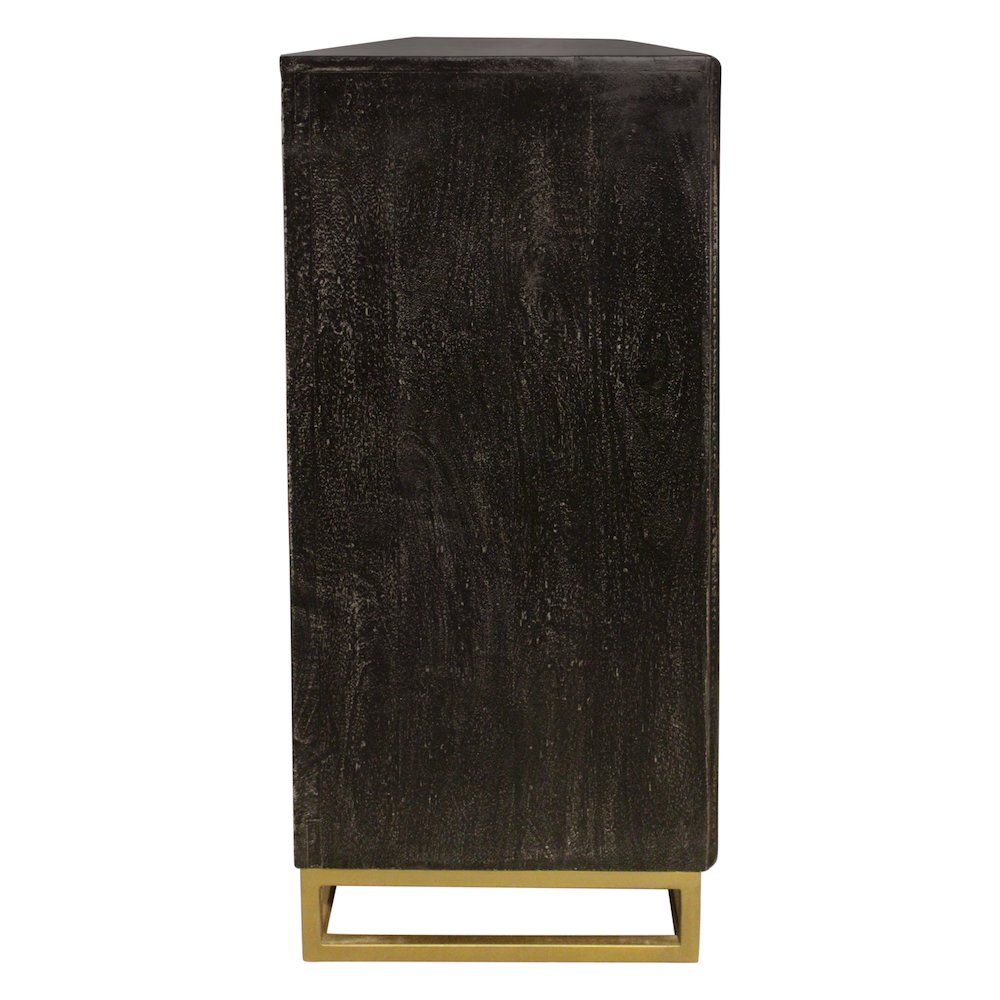 Juno 4-Door Sideboard in Antique Black. Picture 10