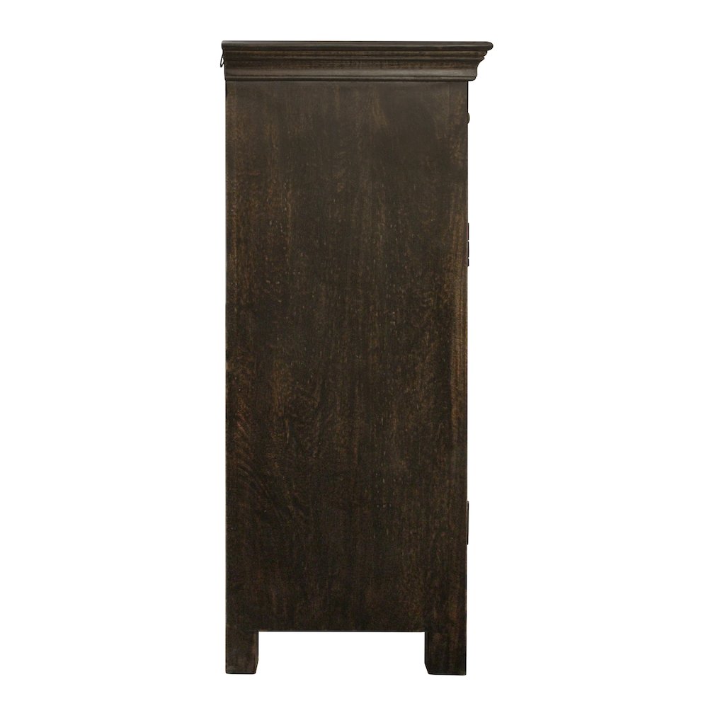 Anisa 4-Door 4-Drawer Sideboard in Antique Black. Picture 3