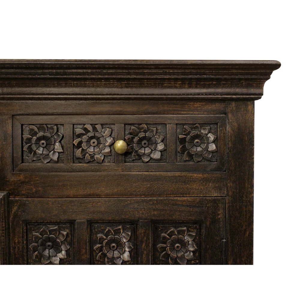 Anisa 4-Door 4-Drawer Sideboard in Antique Black. Picture 9