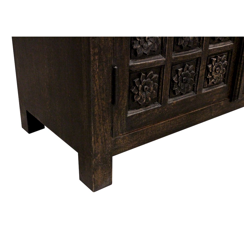 Anisa 4-Door 4-Drawer Sideboard in Antique Black. Picture 10