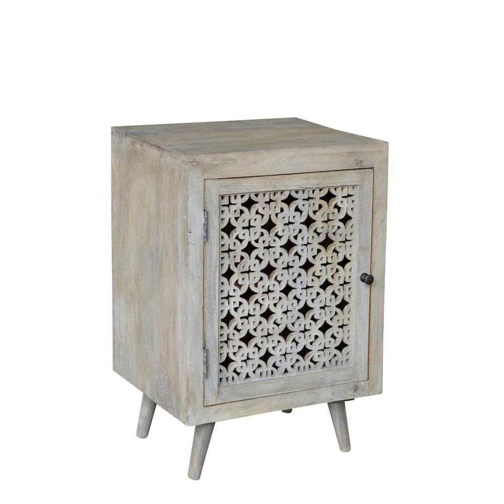 Halle Hand-carved Nightstand. Picture 1