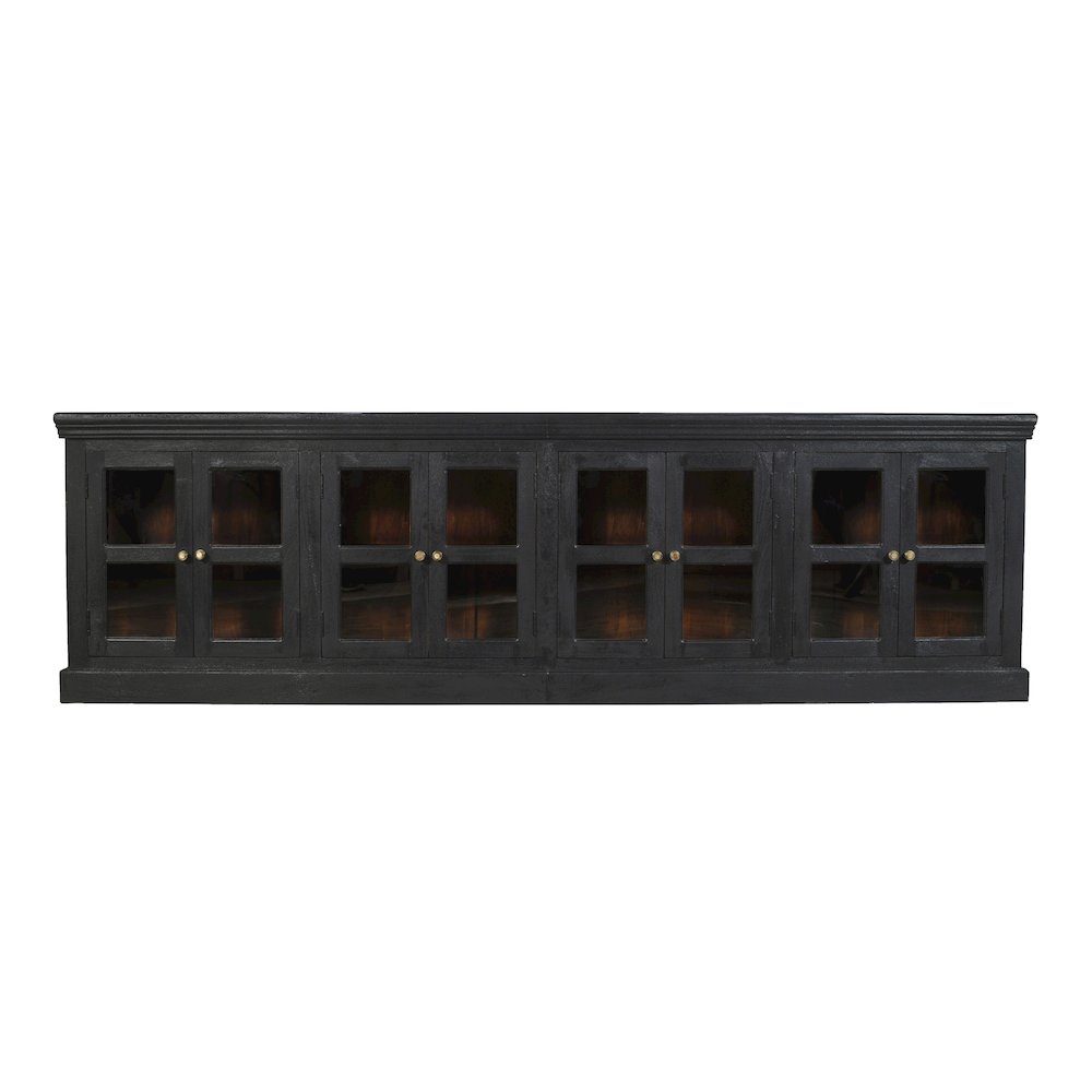 Peachtree 8-Door Sideboard in Charcoal Gray. Picture 1