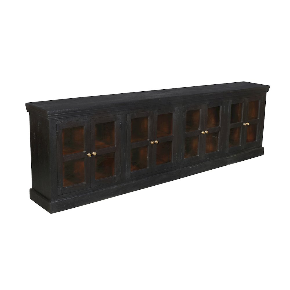 Peachtree 8-Door Sideboard in Charcoal Gray. Picture 2