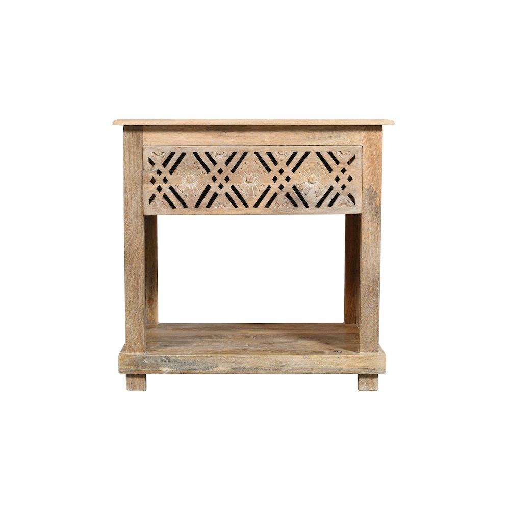 Manny 1-Drawer Nightstand in Natural. Picture 1