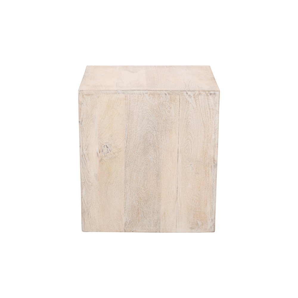 Mir 3-Piece Coffee and End Table Set in Brushed White. Picture 5