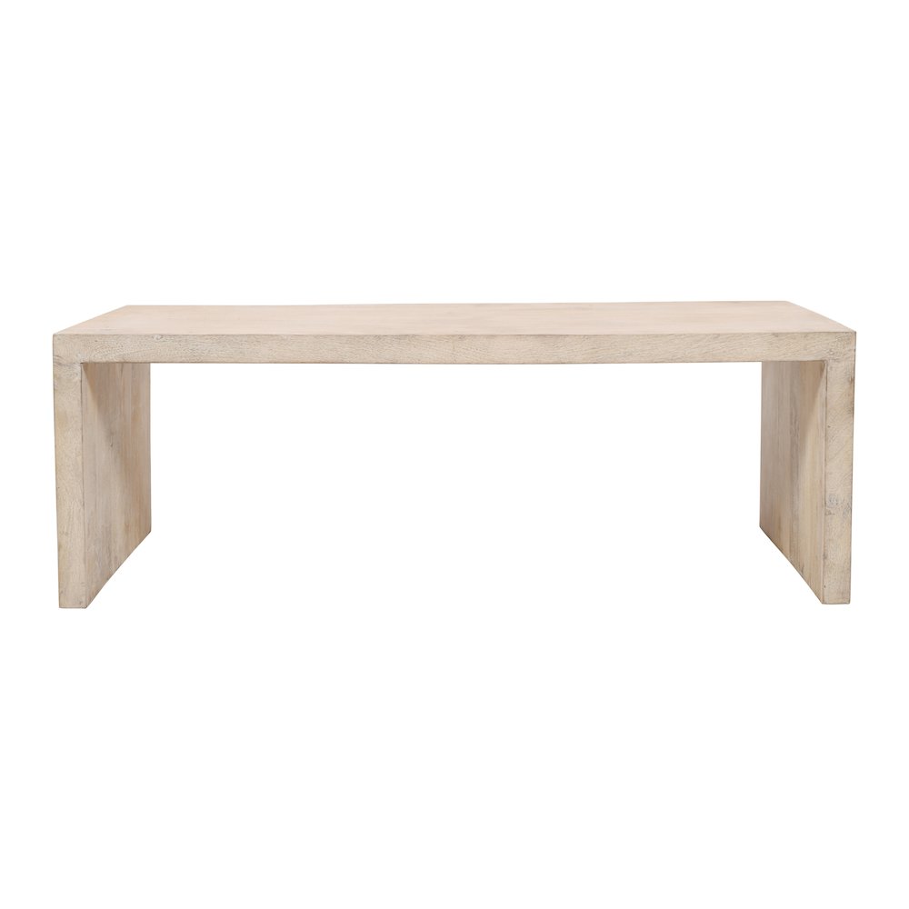 Mir 3-Piece Coffee and End Table Set in Brushed White. Picture 3