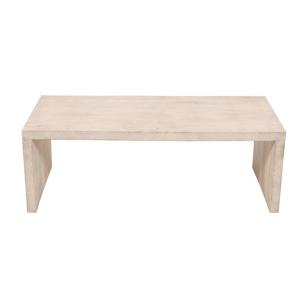 Mir 3-Piece Coffee and End Table Set in Brushed White. Picture 6