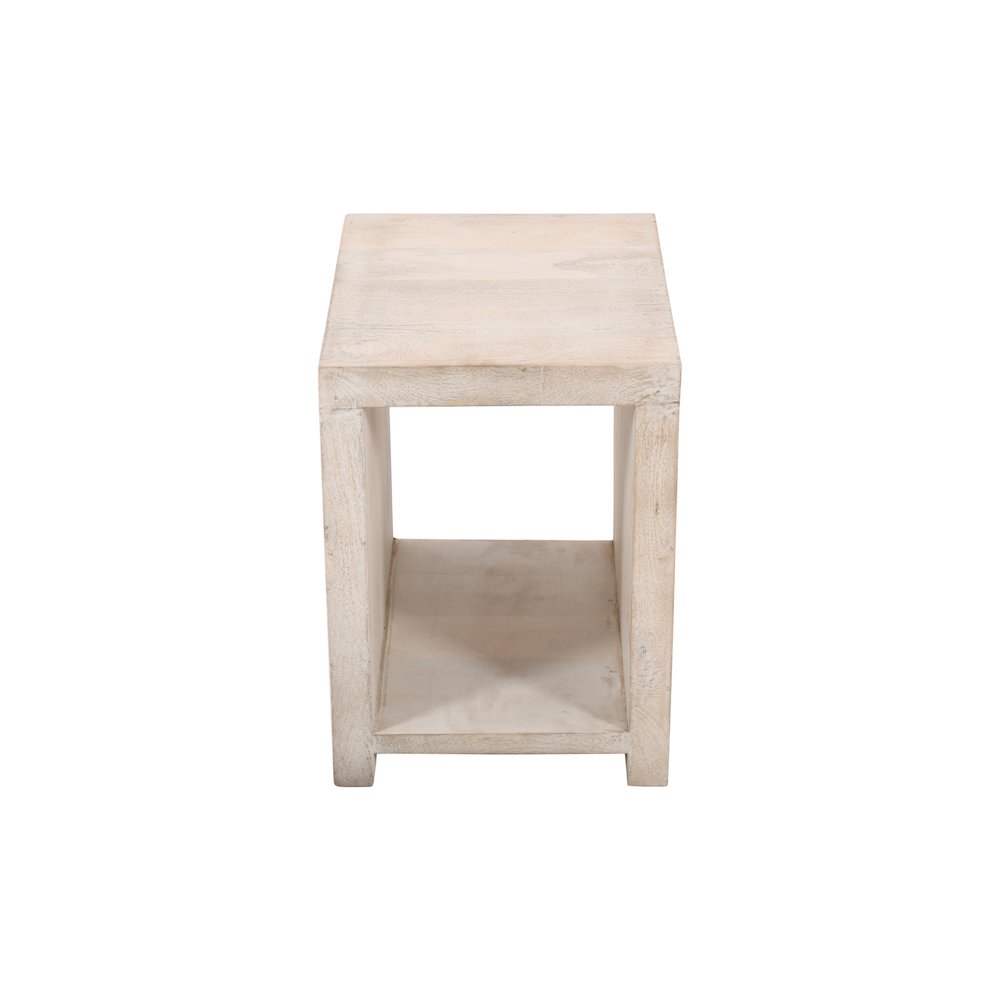 Mir 3-Piece Coffee and End Table Set in Brushed White. Picture 9