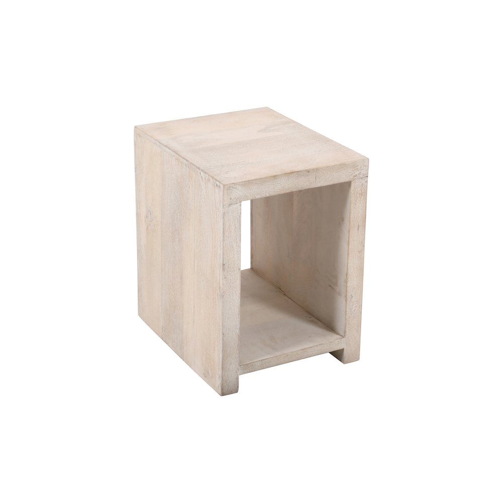 Mir 3-Piece Coffee and End Table Set in Brushed White. Picture 10