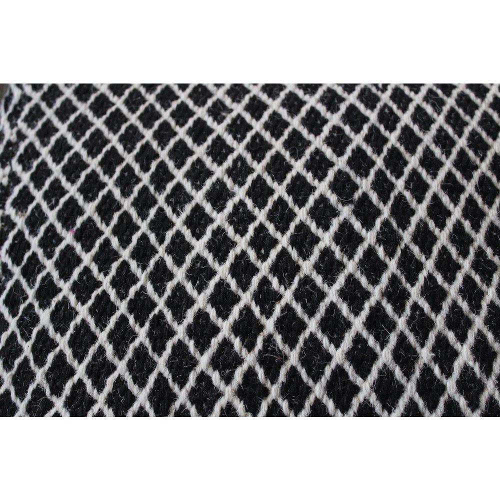 Contemporary Lia Black Pouf. Picture 2