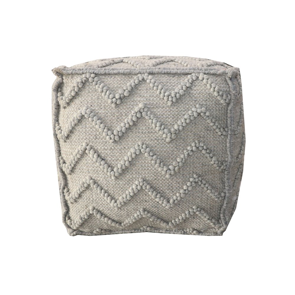 Contemporary Garnet Pouf in Stone. Picture 1