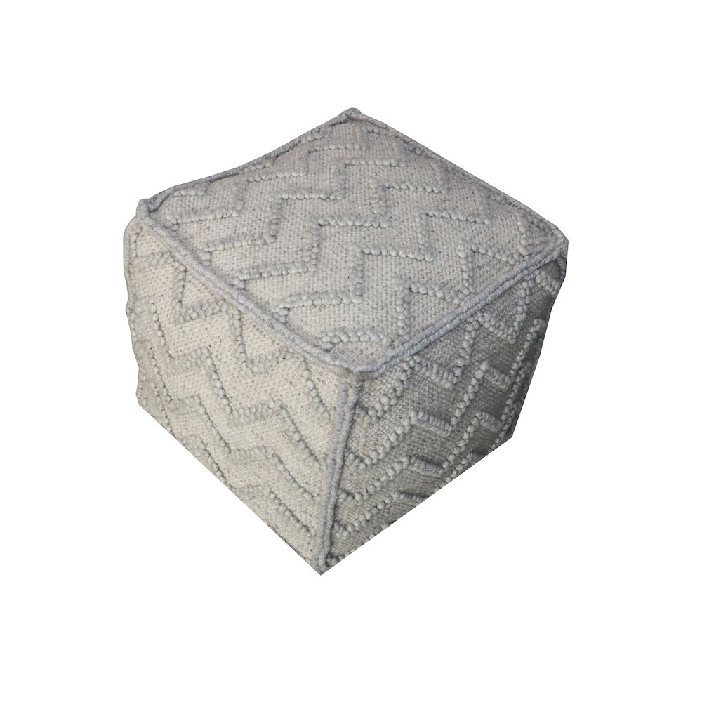 Contemporary Garnet Pouf in Stone. Picture 2