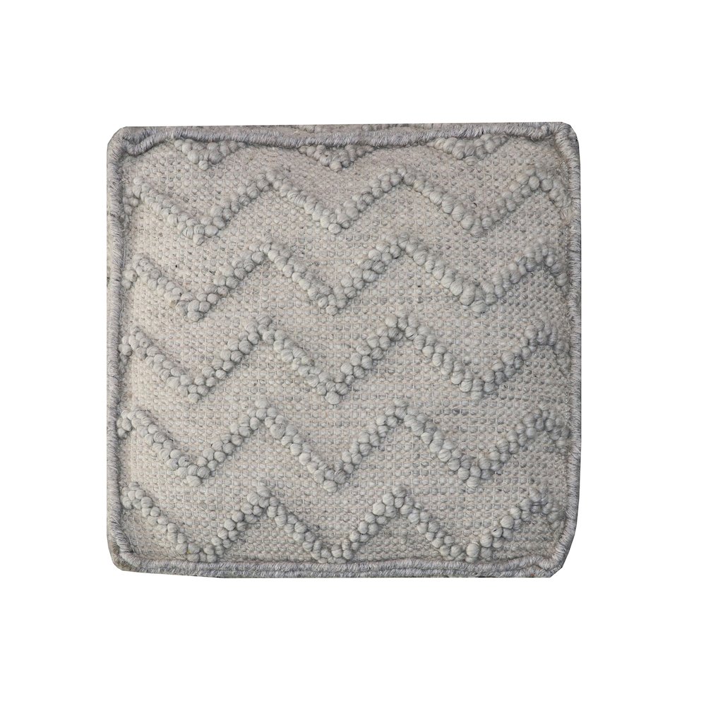 Contemporary Garnet Pouf in Stone. Picture 4
