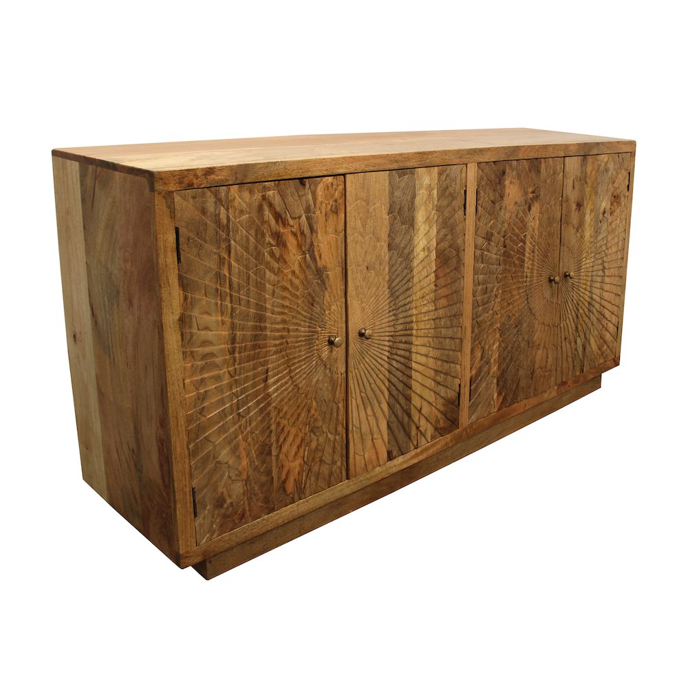 Sunbright 4-Door Sideboard in Natural. Picture 2