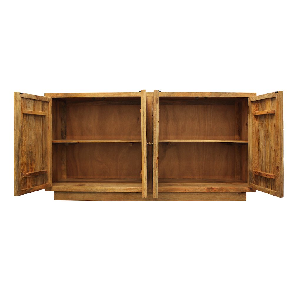 Sunbright 4-Door Sideboard in Natural. Picture 4
