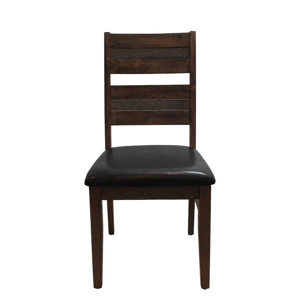 Dale Upholstered Side Chair in Antique Brown 2-Piece Set. Picture 2
