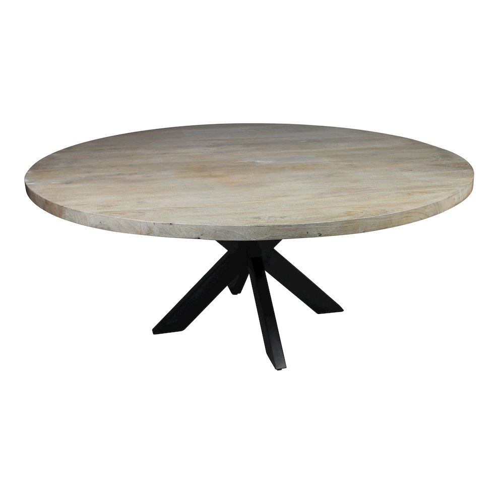 Felix 60" Dining Table with Iron Legs. Picture 1