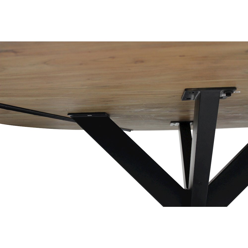 Felix 60" Dining Table with Iron Legs. Picture 3