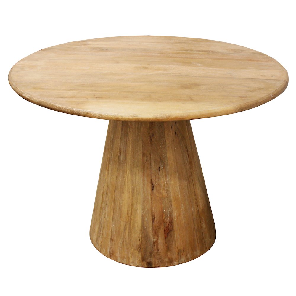 Jaden 42" Round Dining Table in Natural Finish. Picture 4