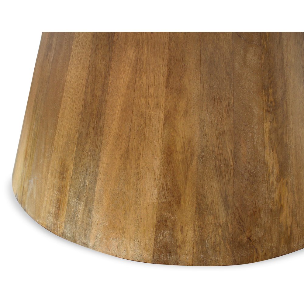Jaden 60" Round Dining Table in Natural Finish. Picture 3