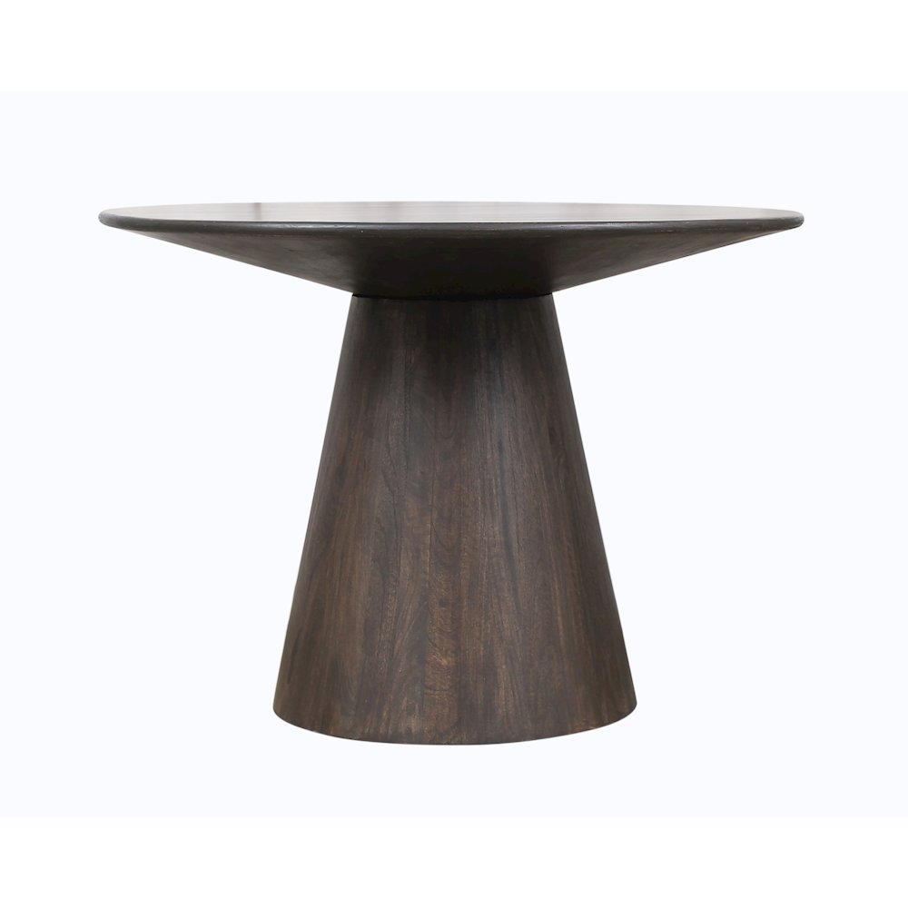 Jaden 42" Solid Wood Dining Table in Charred Ember Finish. Picture 2