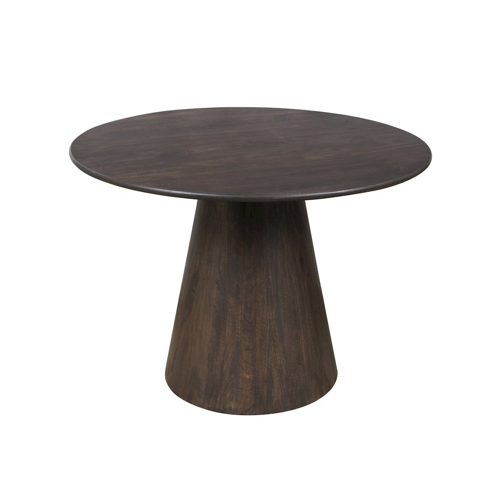 Jaden 42" Solid Wood Dining Table in Charred Ember Finish. Picture 3