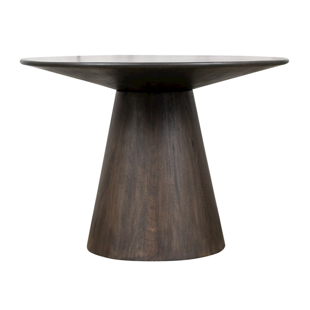 Jaden 42" Solid Wood Dining Table in Charred Ember Finish. Picture 6