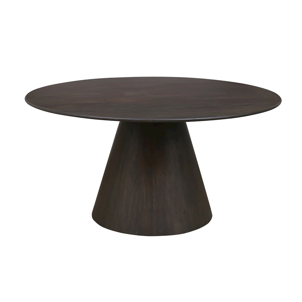 Jaden 60" Solid Wood Dining Table in Charred Ember Finish. Picture 1