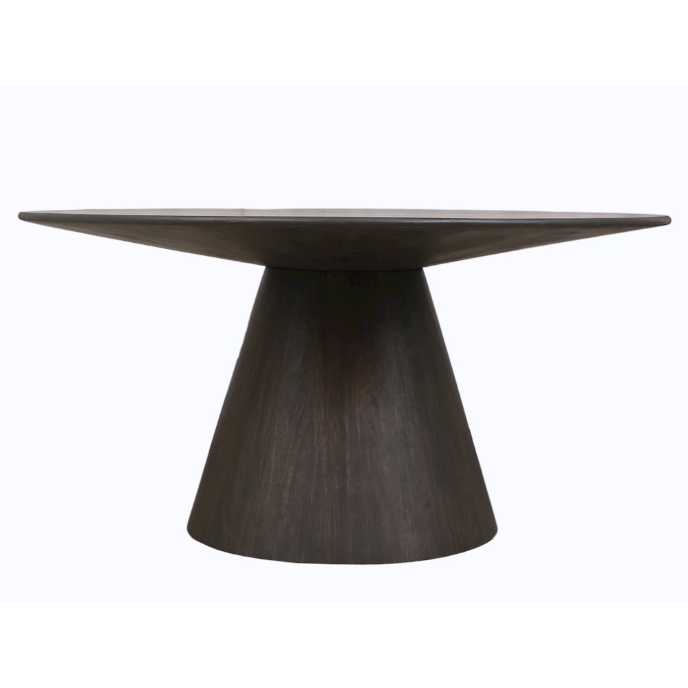 Jaden 60" Solid Wood Dining Table in Charred Ember Finish. Picture 2