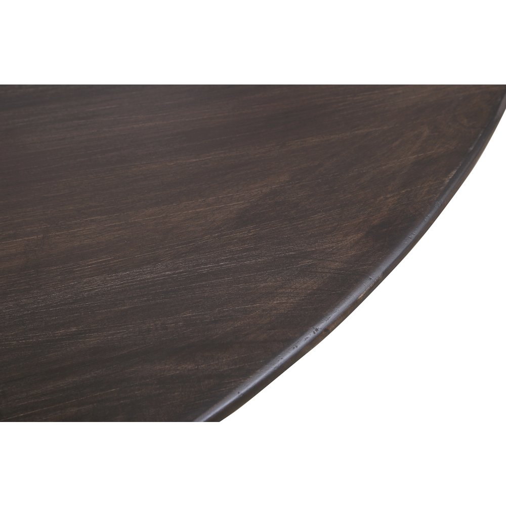 Jaden 60" Solid Wood Dining Table in Charred Ember Finish. Picture 4