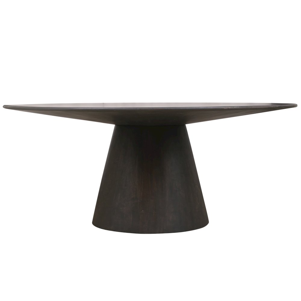 Jaden 72" Solid Wood Dining Table in Charred Ember Finish. Picture 2