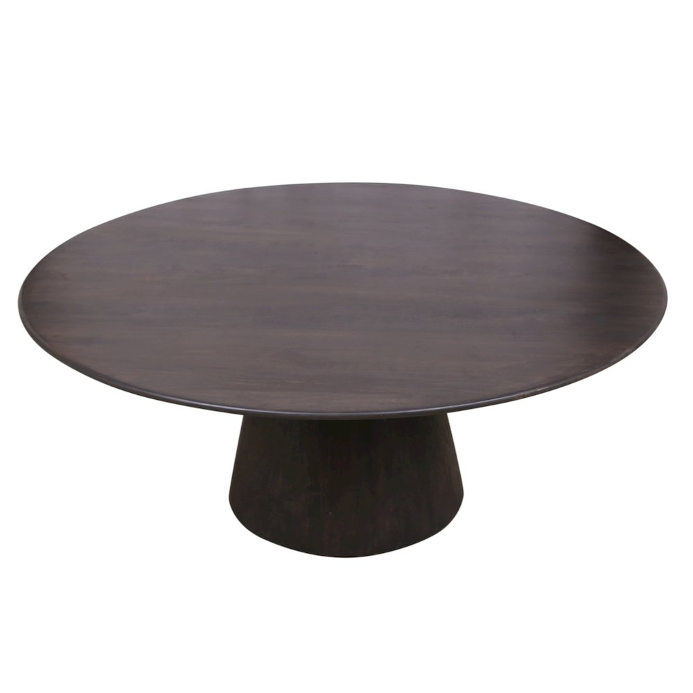 Jaden 72" Solid Wood Dining Table in Charred Ember Finish. Picture 3