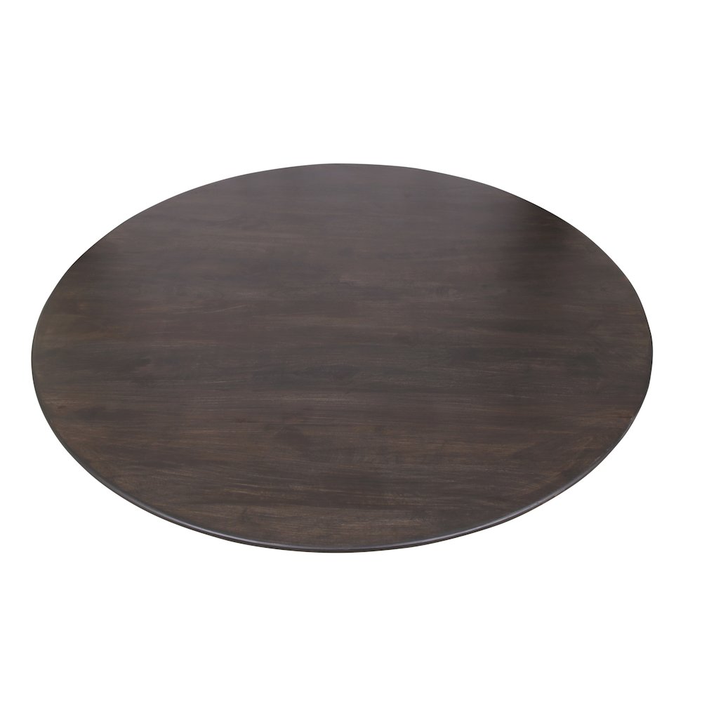 Jaden 72" Solid Wood Dining Table in Charred Ember Finish. Picture 5